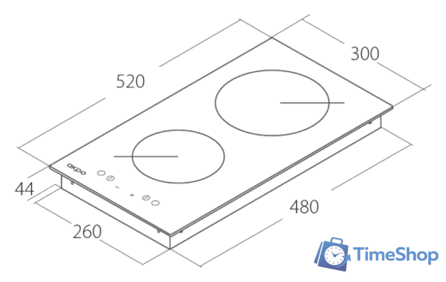 Варочная панель Akpo PKA 30830 WH - Изображение №3 — Интернет-магазин Time-Shop