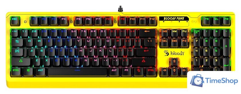 Клавиатура A4Tech Bloody B810RC (желтый) - Изображение №1 — Интернет-магазин Time-Shop