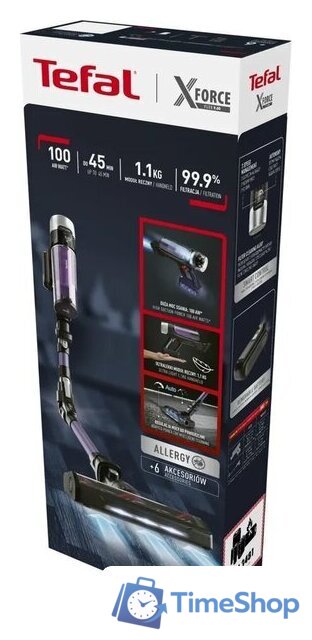 Пылесос Tefal X-Force Flex 9.60 Allergy TY2039WO - Изображение №9 — Интернет-магазин Time-Shop