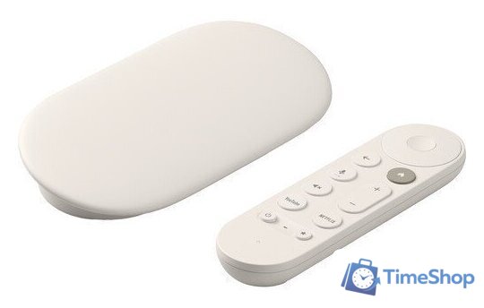 Смарт-приставка Google TV Streamer 4K (фарфор) - Изображение №1 — Интернет-магазин Time-Shop