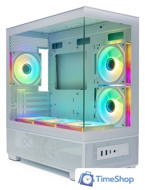 Корпус XASTRA Q500M 6ARGB-C10-UC (белый) - Изображение №5 — Интернет-магазин Time-Shop