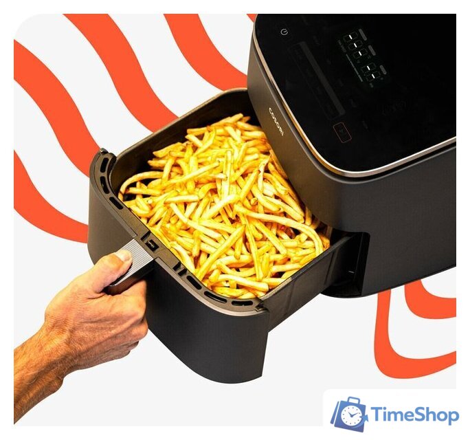 Аэрогриль (аэрофритюрница) Cosori TurboBlaze Chef Edition Air Fryer CAF-DC601-KEU Grey - Изображение №6 — Интернет-магазин Time-Shop