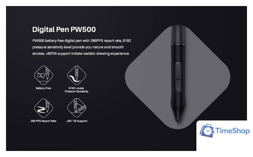 Графический планшет Huion Inspiroy Dial Q620M - Изображение №9 — Интернет-магазин Time-Shop
