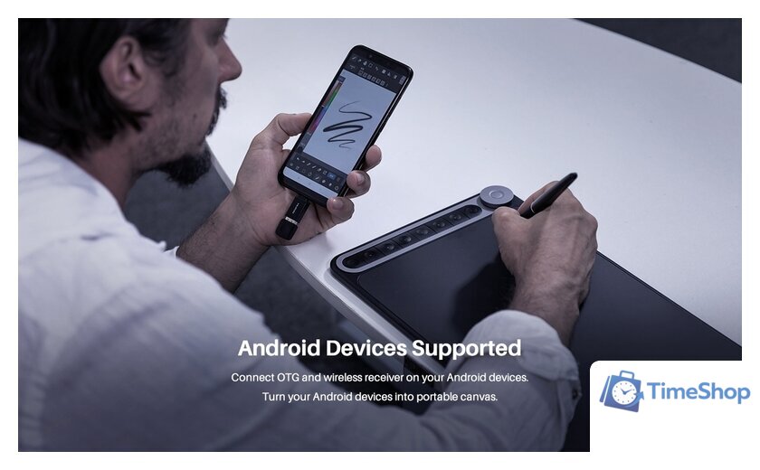 Графический планшет Huion Inspiroy Dial Q620M - Изображение №8 — Интернет-магазин Time-Shop