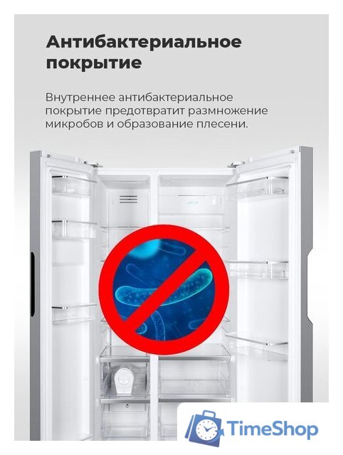 Холодильник side by side MAUNFELD MFF177NFSE - Изображение №28 — Интернет-магазин Time-Shop