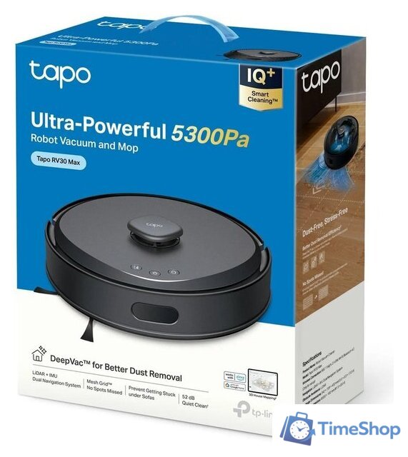 Робот-пылесос TP-Link Tapo RV30 Max (черный) - Изображение №6 — Интернет-магазин Time-Shop