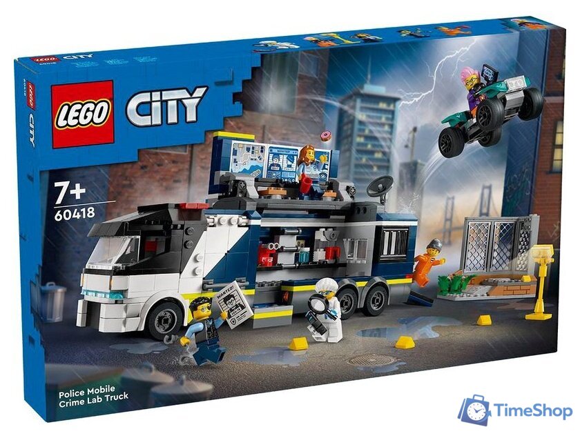 Конструктор LEGO City 60418 Полицейский мобильный грузовик для криминальной лаборатории - Изображение №1 — Интернет-магазин Time-Shop