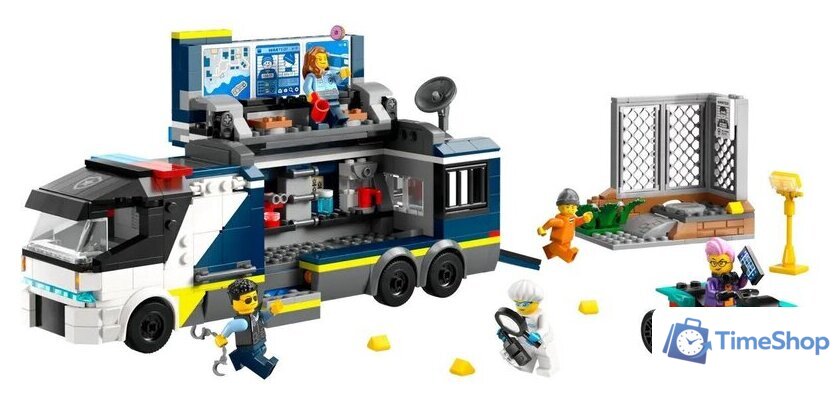 Конструктор LEGO City 60418 Полицейский мобильный грузовик для криминальной лаборатории - Изображение №3 — Интернет-магазин Time-Shop