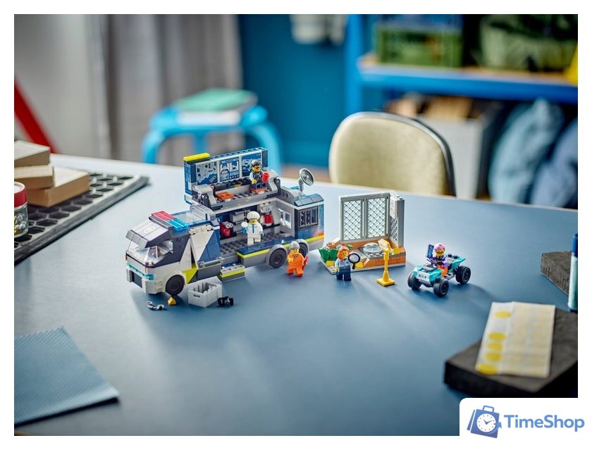 Конструктор LEGO City 60418 Полицейский мобильный грузовик для криминальной лаборатории - Изображение №8 — Интернет-магазин Time-Shop