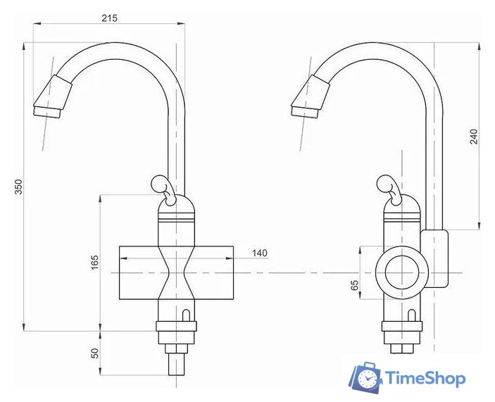 Проточный электрический водонагреватель-кран Mixline WH-001 (белый) - Изображение №5 — Интернет-магазин Time-Shop
