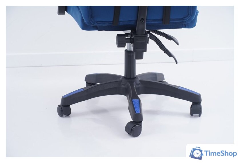 Игровое (геймерское) кресло Calviano 1584 (велюр, синий) - Изображение №6 — Интернет-магазин Time-Shop