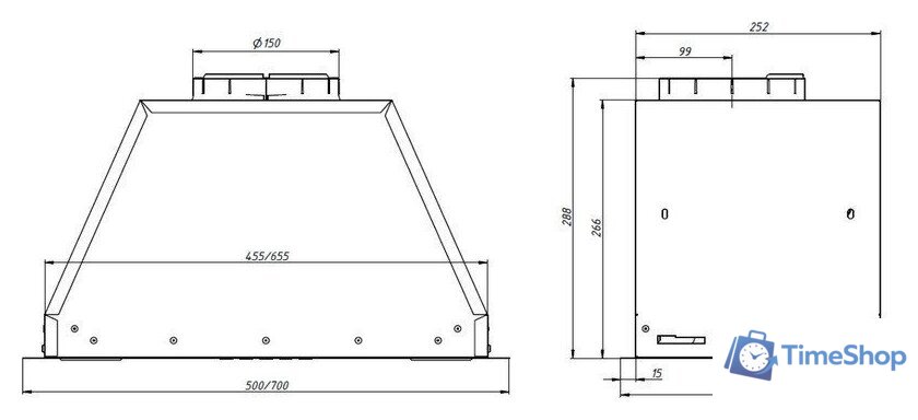 Кухонная вытяжка Franke Vera BG 72 305.0712.216 - Изображение №7 — Интернет-магазин Time-Shop