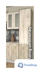 Шкаф-пенал Интерлиния Компо НШП-№2-2145 (дуб белый/дуб серый) - Изображение №2 — Интернет-магазин Time-Shop