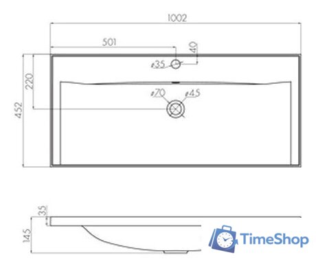 Умывальник Акватон Айрис 100 1A723031AG010 - Изображение №4 — Интернет-магазин Time-Shop