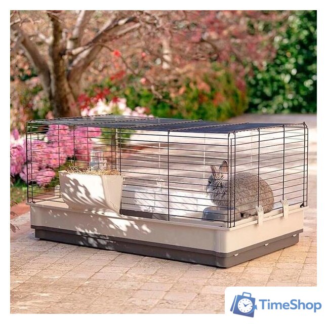 Клетка Ferplast Krolik 57071517 (серый) - Изображение №5 — Интернет-магазин Time-Shop