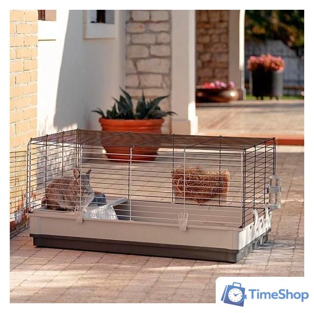 Клетка Ferplast Krolik 57071517 (серый) - Изображение №4 — Интернет-магазин Time-Shop