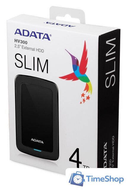 Внешний накопитель ADATA HV300 AHV300-4TU31-CBK 4TB (черный) - Изображение №3 — Интернет-магазин Time-Shop