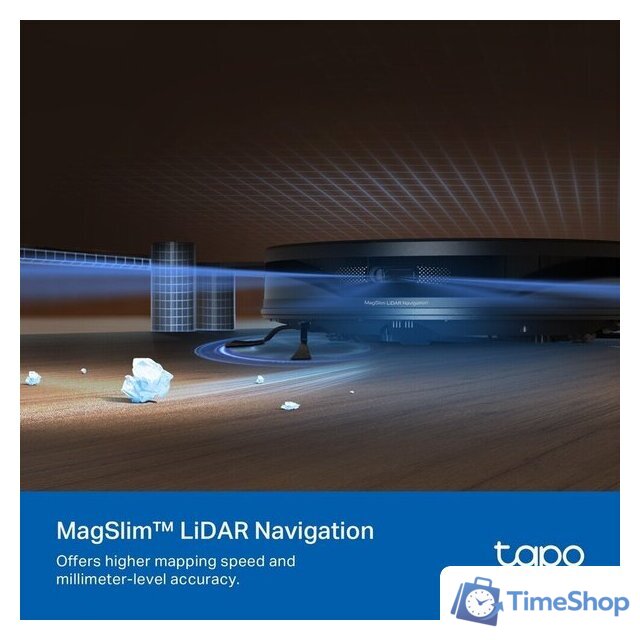 Робот-пылесос TP-Link Tapo RV20 Max (черный) - Изображение №7 — Интернет-магазин Time-Shop