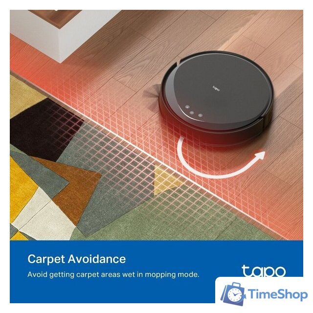 Робот-пылесос TP-Link Tapo RV20 Max (черный) - Изображение №9 — Интернет-магазин Time-Shop