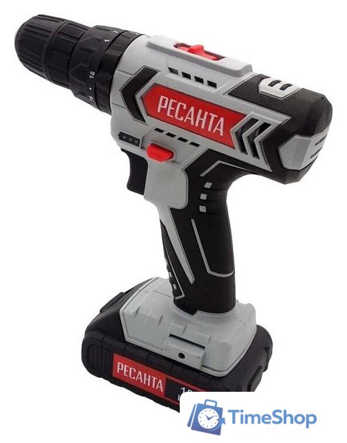 Ударная дрель-шуруповерт Ресанта ДА-18-2ЛК-У (с 2-мя АКБ, кейс) - Изображение №1 — Интернет-магазин Time-Shop