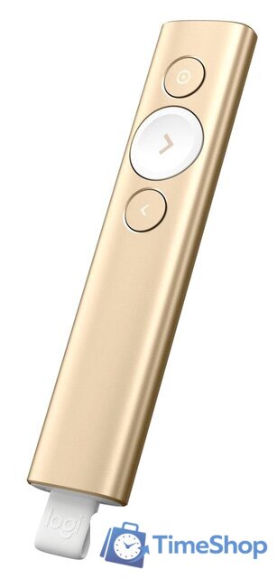 Пульт ДУ Logitech Spotlight (золотистый) - Изображение №4 — Интернет-магазин Time-Shop