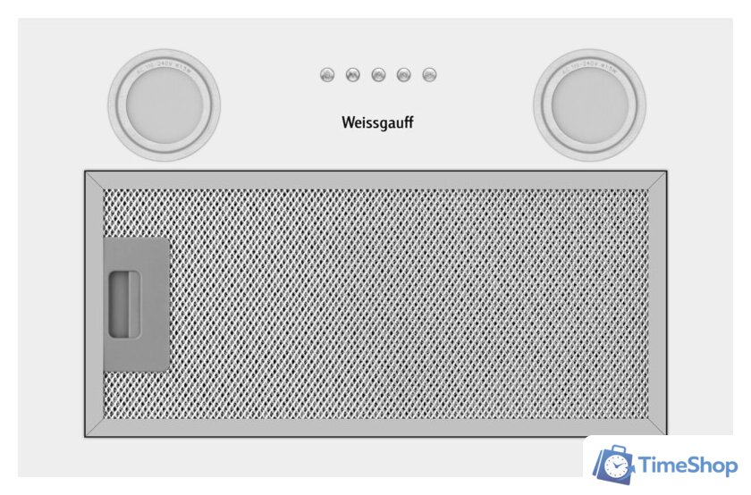 Кухонная вытяжка Weissgauff BOX 452 White - Изображение №2 — Интернет-магазин Time-Shop