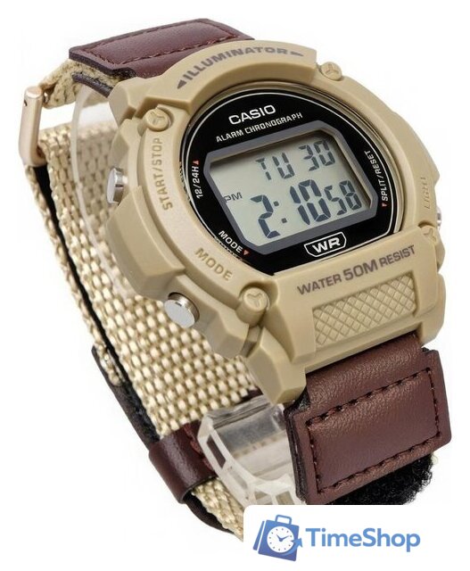 Наручные часы Casio Illuminator W-219HB-5A - Изображение №2 — Интернет-магазин Time-Shop