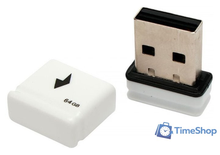 USB Flash Gembird GFL-2.0-64mini 64Gb (белый) - Изображение №3 — Интернет-магазин Time-Shop