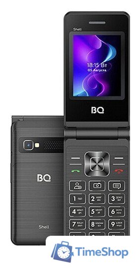 Кнопочный телефон BQ BQ-2411 Shell (черный) - Изображение №1 — Интернет-магазин Time-Shop