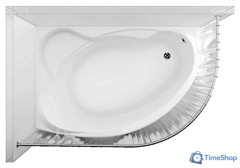 Ванна Aquanet Jersey 170x90 L (с каркасом) - Изображение №3 — Интернет-магазин Time-Shop