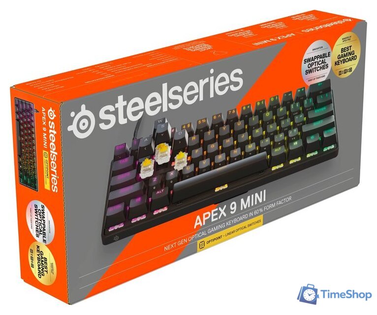 Клавиатура SteelSeries Apex 9 Mini (нет кириллицы) - Изображение №10 — Интернет-магазин Time-Shop