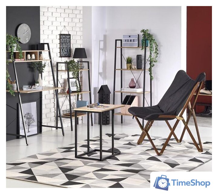 Стеллаж Halmar NARVIK REG-2 60/32/148 (дуб сонома/черный) - Изображение №4 — Интернет-магазин Time-Shop