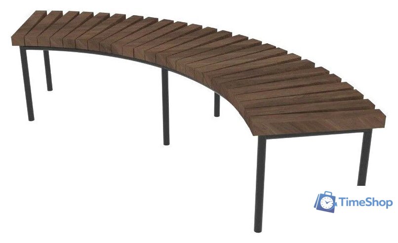 Скамейка Saniji Полукруглая С44 1660x400x450 - Изображение №1 — Интернет-магазин Time-Shop