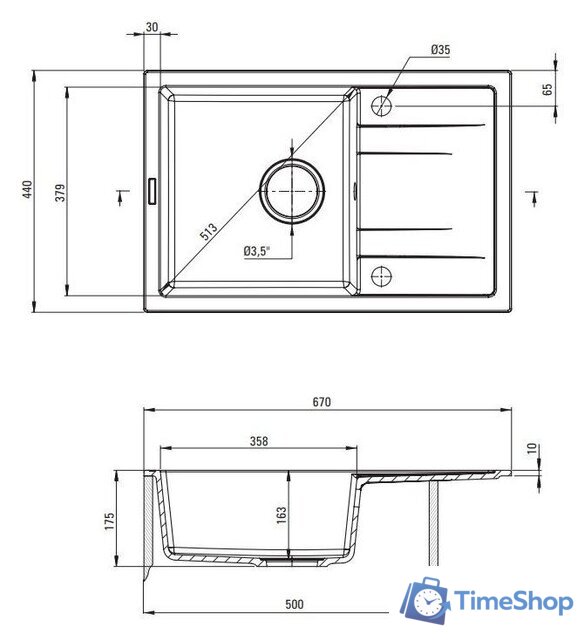 Кухонная мойка Deante ZRCA2113 - Изображение №2 — Интернет-магазин Time-Shop