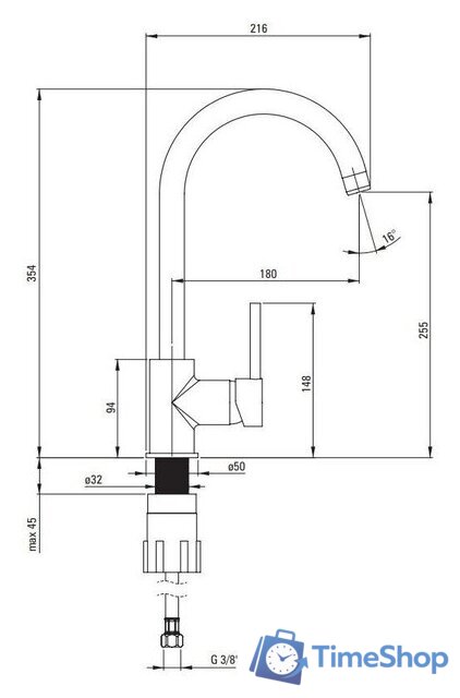 Кухонная мойка Deante ZRCA2113 - Изображение №3 — Интернет-магазин Time-Shop