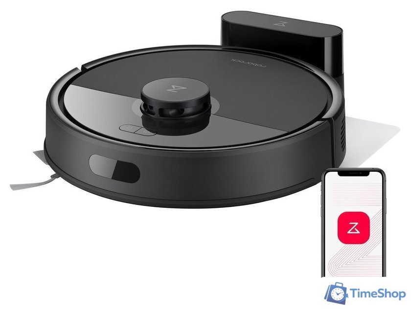 Робот-пылесос Roborock Q7B (евровилка, с английской озвучкой, черный) - Изображение №5 — Интернет-магазин Time-Shop