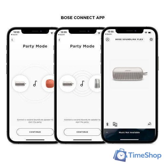 Беспроводная колонка Bose SoundLink Flex (дымчатый белый) - Изображение №9 — Интернет-магазин Time-Shop