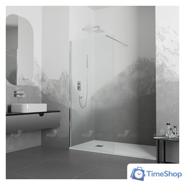 Душевая стенка RGW WA-010 351001007-21 70 (хром/матовое-сатинат стекло) - Изображение №1 — Интернет-магазин Time-Shop