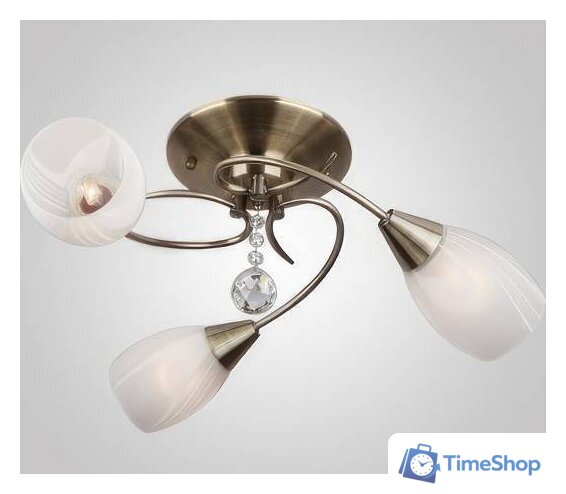 Люстра средней высоты Евросвет Virginia 30100/3 античная бронза - Изображение №1 — Интернет-магазин Time-Shop