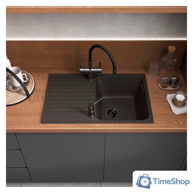 Кухонная мойка Reflexion Bolero RF0574BL - Изображение №3 — Интернет-магазин Time-Shop
