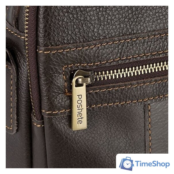 Сумка Poshete 253-0904-29-DBW (коричневый) - Изображение №5 — Интернет-магазин Time-Shop