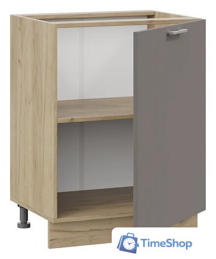 Шкаф напольный Трия Габриэлла 1Н6 с одной дверью (дуб крафт золотой/муссон) - Изображение №2 — Интернет-магазин Time-Shop