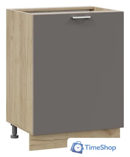 Шкаф напольный Трия Габриэлла 1Н6 с одной дверью (дуб крафт золотой/муссон) - Изображение №1 — Интернет-магазин Time-Shop