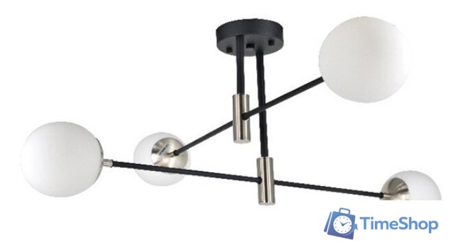Люстра средней высоты Mirastyle SL-41986/4 BK+Satin - Изображение №1 — Интернет-магазин Time-Shop
