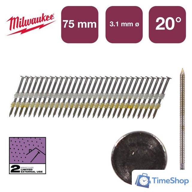 Гвозди для пистолета Milwaukee 4932492592 (1750 шт) - Изображение №1 — Интернет-магазин Time-Shop