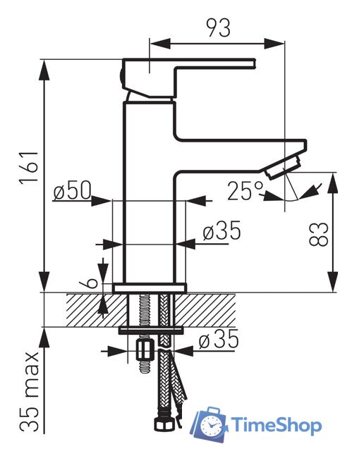 Смеситель Ferro Zicco BZI2 - Изображение №2 — Интернет-магазин Time-Shop