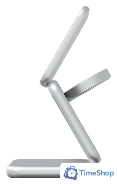 Беспроводное зарядное Magssory Fold Pro 3 в 1 WCH063 (серебристый) - Изображение №4 — Интернет-магазин Time-Shop