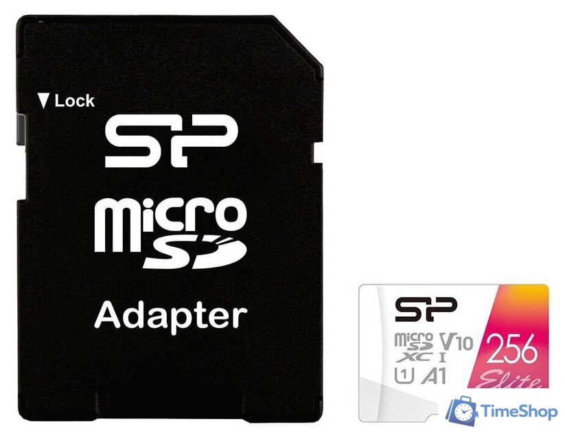 Карта памяти Silicon-Power Elite A1 microSDXC SP256GBSTXBV1V20SP 256GB - Изображение №1 — Интернет-магазин Time-Shop