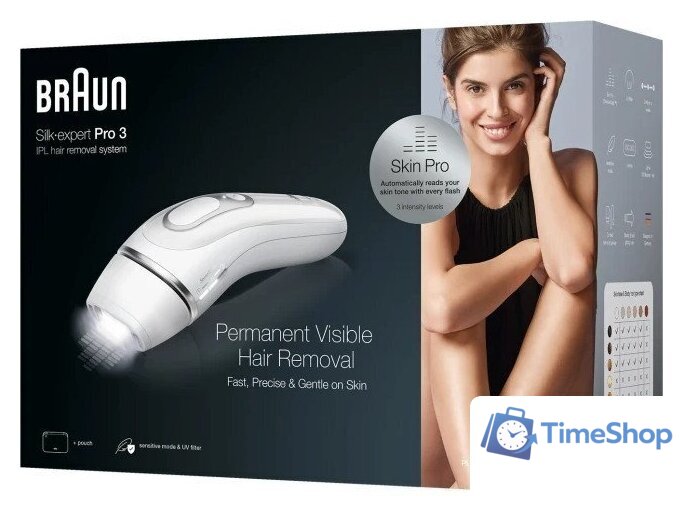 Фотоэпилятор Braun Silk-expert Pro 3 PL3020 - Изображение №6 — Интернет-магазин Time-Shop