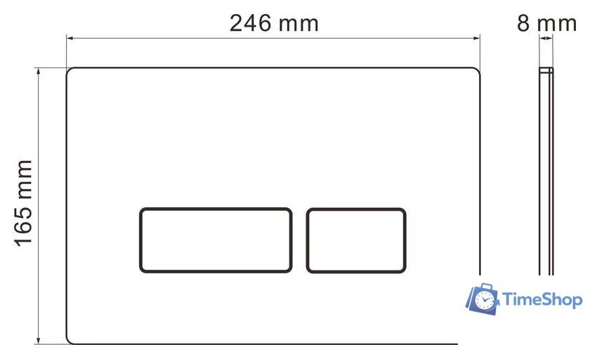 Унитаз подвесной Roxen Antares Tornado в комплекте с инсталляцией StounFix Dual Fresh 6 в 1 968316 (кнопка: хром глянцевый) - Изображение №14 — Интернет-магазин Time-Shop